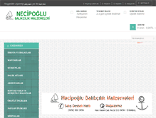 Tablet Screenshot of necipoglubalikcilik.com
